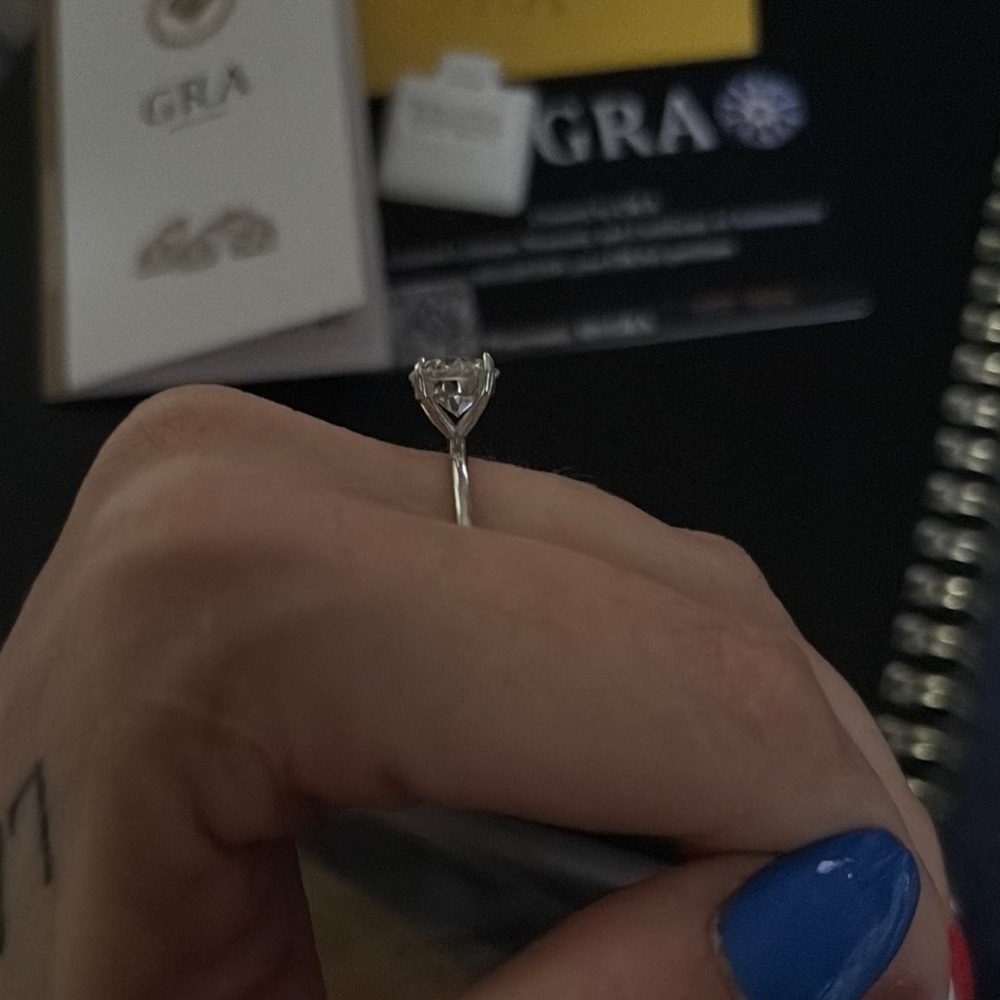 Moissanite Ring With Certification Size 8 - image 3